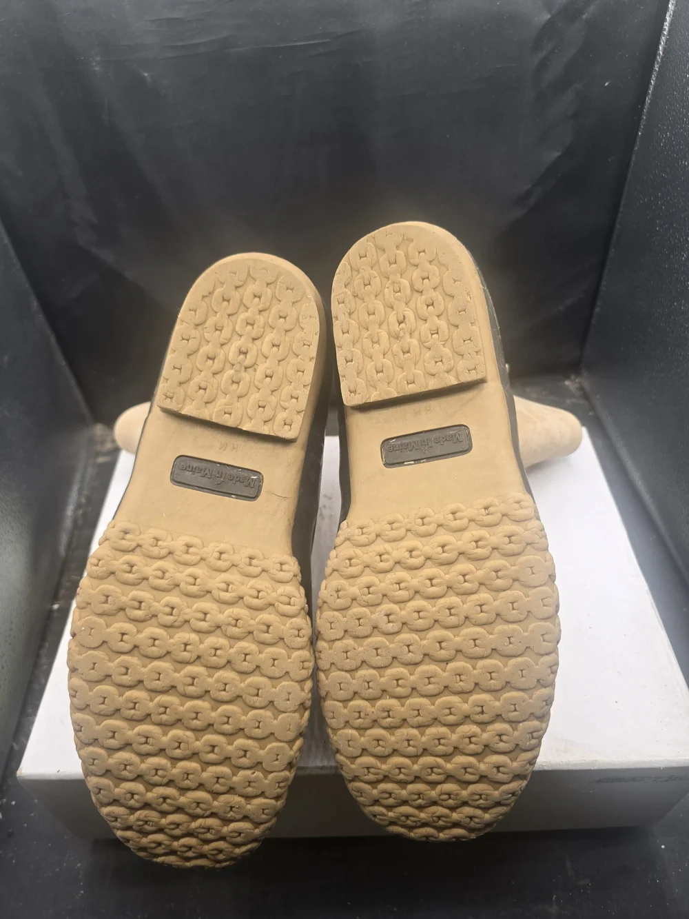 L.L. Bean Tan and Black Men’s Rain & Snow Boots